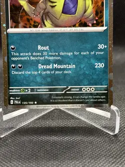 135/193 TYRANITAR HOLO PALDEA EVOLVED POKEMON CARD - Image 5