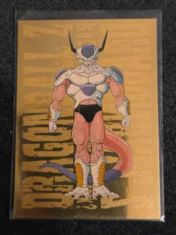 FRIEZA 1999 DRAGONBALL Z Gold Foil Card #G-9 EXC. VINTAGE DBZ LP - Image 1