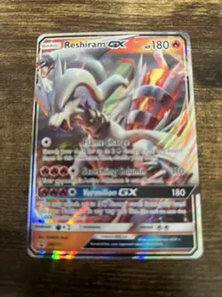Pokemon Card - Reshiram GX Black Star Promo SM137 Promo Holo NM - Image 1
