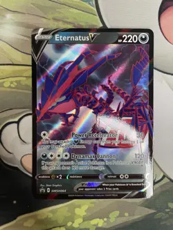Pokemon TCG: Eternatus V SWSH064 SWSH: Sword & Shield Black Star Promo Card Holo - Image 1