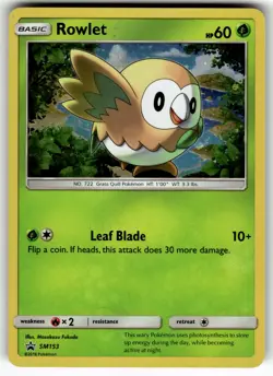 Rowlet SM153 SM Promos LP Pokemon Card TCG - Image 1