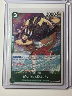 Monkey.D.Luffy OP14-034 Azure Sea’s Seven 4 Foil Card Play Set Lot One Piece - Image 4
