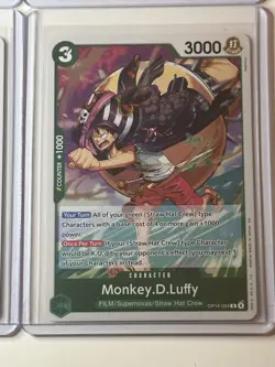 Monkey.D.Luffy OP14-034 Azure Sea’s Seven 4 Foil Card Play Set Lot One Piece - Image 5