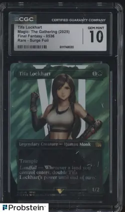2025 MTG Final Fantasy Surge Foil #0536 Tifa Lockhart CGC 10 GEM MINT - Image 1