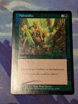 Mtg Naturalize Foil Onslaught - Image 1