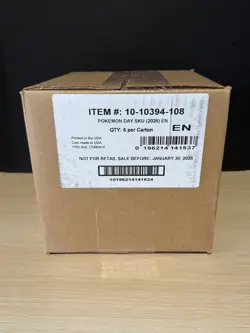 POKEMON TCG 2026 POKEMON DAY COLLECTION BOX FACTORY SEALED CASE 6 BOXES (A) - Image 1