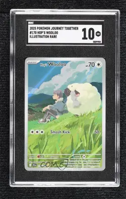 Hop's Wooloo Illustration Rare Pokemon Journey Together JTG SGC 10 GEM - Image 1
