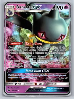 Banette GX 66/168 Ultra Rare Pokemon 2018 World Championships Magnus Pedersen MP - Image 1