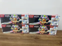 Pokemon Prismatic Evolutions Surprise Box And Booster Bundle Sealed (4-packs) - Image 1
