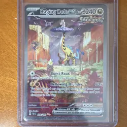 Pokemon Raging Bolt ex 208/162 SV05 Temporal Forces Ancient Holo 240HP Rare - Image 1