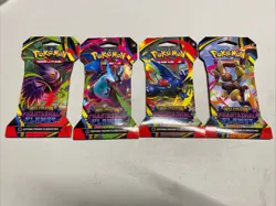 Pokemon Mega Evolution Phantasmal Flames 4x Sleeved Booster Pack Art Set - Image 1
