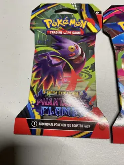Pokemon Mega Evolution Phantasmal Flames 4x Sleeved Booster Pack Art Set - Image 2