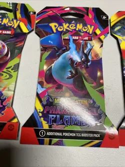 Pokemon Mega Evolution Phantasmal Flames 4x Sleeved Booster Pack Art Set - Image 3