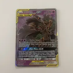 Pokemon TCG Trevenant Dusknoir GX SM217 Black Star Promo Sun Moon Holo Tag Team - Image 1