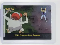 EP24 PRIMEAPE GOES BANANAS 2000 TOPPS POKEMON TV ANIMATION FOIL Q2371 - Image 1
