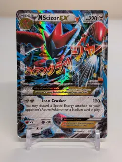 M Scizor Ex 77/122 Ultra Rare Rainbow Holo Pokemon BREAKpoint 2016 LP - Image 1