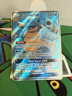 Pokemon TCG Blastoise GX Holo Ultra Rare SM189 Promo HP - Image 1