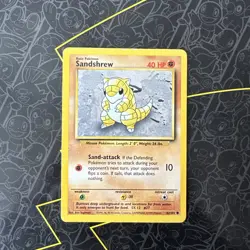 1999 Pokemon Base Set Sandshrew 62/102 D20 - Image 1