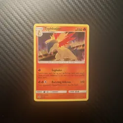 2019 Pokemon TYPHLOSION SM185 BLACK STAR RARE PROMO HOLO LP - Image 1