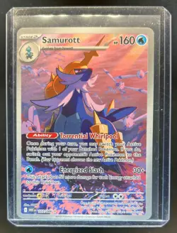 2025 Pokemon White Flare Samurott Illustration Rare #107/086 - Image 1