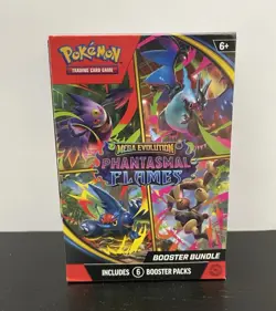 Pokemon Mega Evolution Phantasmal Flames Booster Bundle Box Sealed - Image 1
