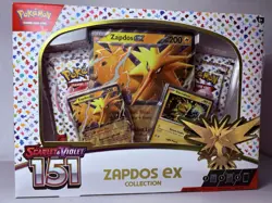 Pokemon TCG Scarlet and Violet 151 Zapdos EX Collection Box - Image 1