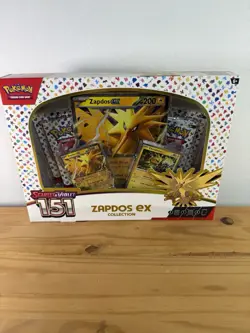 Pokemon TCG Scarlet and Violet 151 Zapdos EX Collection Box Sealed - Image 1