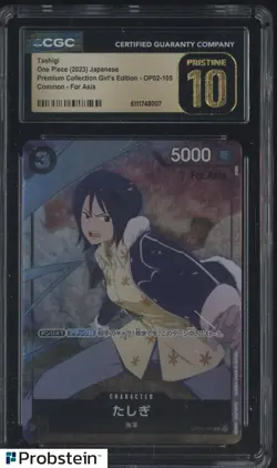 2023 One Piece Japanese PC Girl's Edition For Asia Tashigi CGC 10 PRISTINE - Image 1
