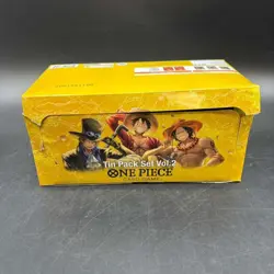One Piece TCG Tin Pack Set Vol 2 Display of 12 Tins Bandai - Image 1
