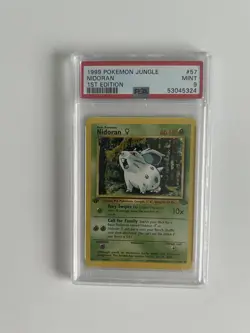 Nidoran - 1st Edition - 57/64 Jungle - WOTC- Pokemon TCG - PSA 9 MINT - Image 1