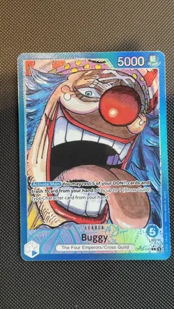 One Piece Buggy OP09-042 Leader Parallel Alt Art ENGLISH NM - Image 1