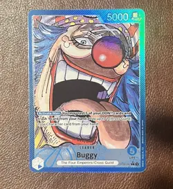 ONE PIECE TCG Buggy OP09-042 Leader Parallel Alt Art ENGLISH NM + - Image 1