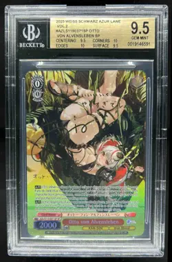 2025 Weiss Schwarz Azur Lane Otto Von Alvensleben SP #AZL/S119-E071 BGS 9.5 - Image 1
