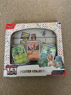 Pokemon TCG Scarlet & Violet 151 Poster Collection Box 3 Packs New Sealed 820650853166 - Image 1