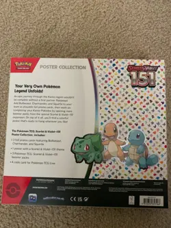 Pokemon TCG Scarlet & Violet 151 Poster Collection Box 3 Packs New Sealed 820650853166 - Image 2