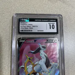 Pokemon TCG Brilliant Stars - Arceus V 165/172 - CGC Gem Mint 10 - Image 3