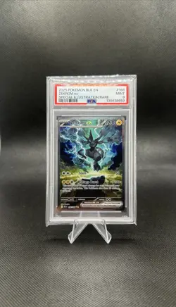 2025 POKEMON BLK EN-BLACK BOLT SPECIAL ILLUSTRATION RARE #166 ZEKROM EX PSA 9 - Image 1