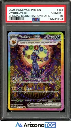 Pokemon 2025 Umbreon ex 161/131 SIR Prismatic Evolutions GEM MINT PSA 10 - Image 1