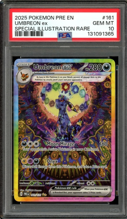 Pokemon 2025 Umbreon ex 161/131 SIR Prismatic Evolutions GEM MINT - PSA 10 - Image 1