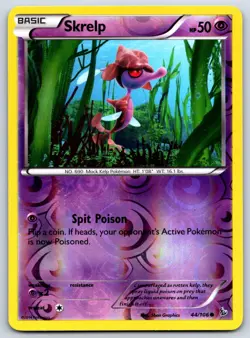 Skrelp - Reverse Holo - XY Flashfire 44/106 Pokemon Card LP - Image 1