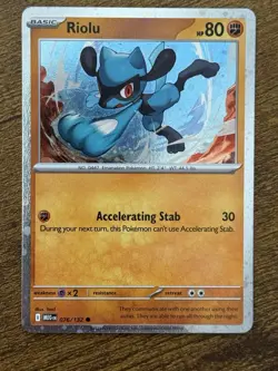 Riolu | 76/132 | COSMOS Holo | Common | ME01 Promo Card | Pokemon | 2025 - Image 1