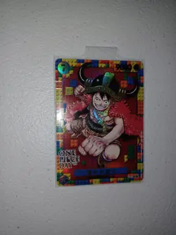 One Piece Day '25 Premium Promo Card Monkey D. Luffy Art Lego P-110 Chinese - Image 1