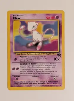 Pokemon Mew Black Star Promo TCG Card 8 Wizards of the Coast Non Holo - Image 1