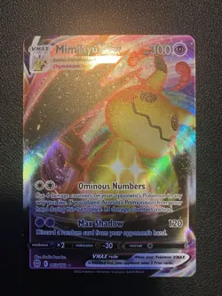 Pokemon Mimikyu VMAX Holo Ultra Rare TCG Card Brilliant Stars 069/172 - Image 1
