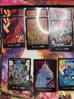 One Piece CCG Holo Don Lot 24 Holo Don Cards From Various Sets Some Special Dons - Image 3