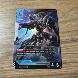 Gundam Card Game - Freedom Gundam LR English - GD01-065 LR - Newtype Rising - Image 1