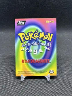 1999 Topps Pokemon the First Movie #E12 of 12 #149 Dragonite - Stage 3 - Image 4