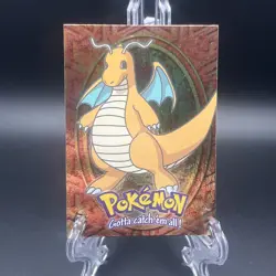 1999 Topps Pokemon Holo Foil Dragonite #149 E12 of 12 Black Label - Image 1