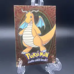 1999 Topps Pokemon Holo Foil Dragonite #149 E12 of 12 Black Label - Image 2