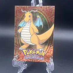 1999 Topps Pokemon Holo Foil Dragonite #149 E12 of 12 Black Label - Image 3